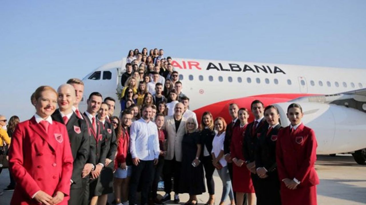 THY ve Arnavutluk'un ortak hava yolu şirketi ilk uçuşunu yaptı