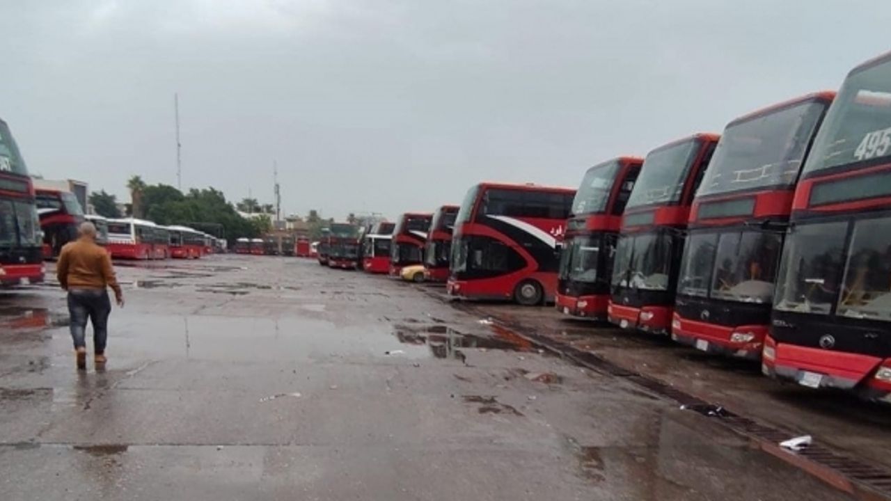 Kerkük'te ilk kez köy ve kasabalara toplu taşıma hizmeti verildi