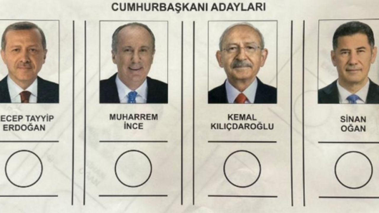 Cumhurbaşkanlığı seçimleri oy pusulası belli oldu
