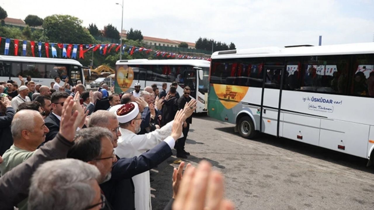 İlk hacı adayı kafilesi dualarla uğurlandı
