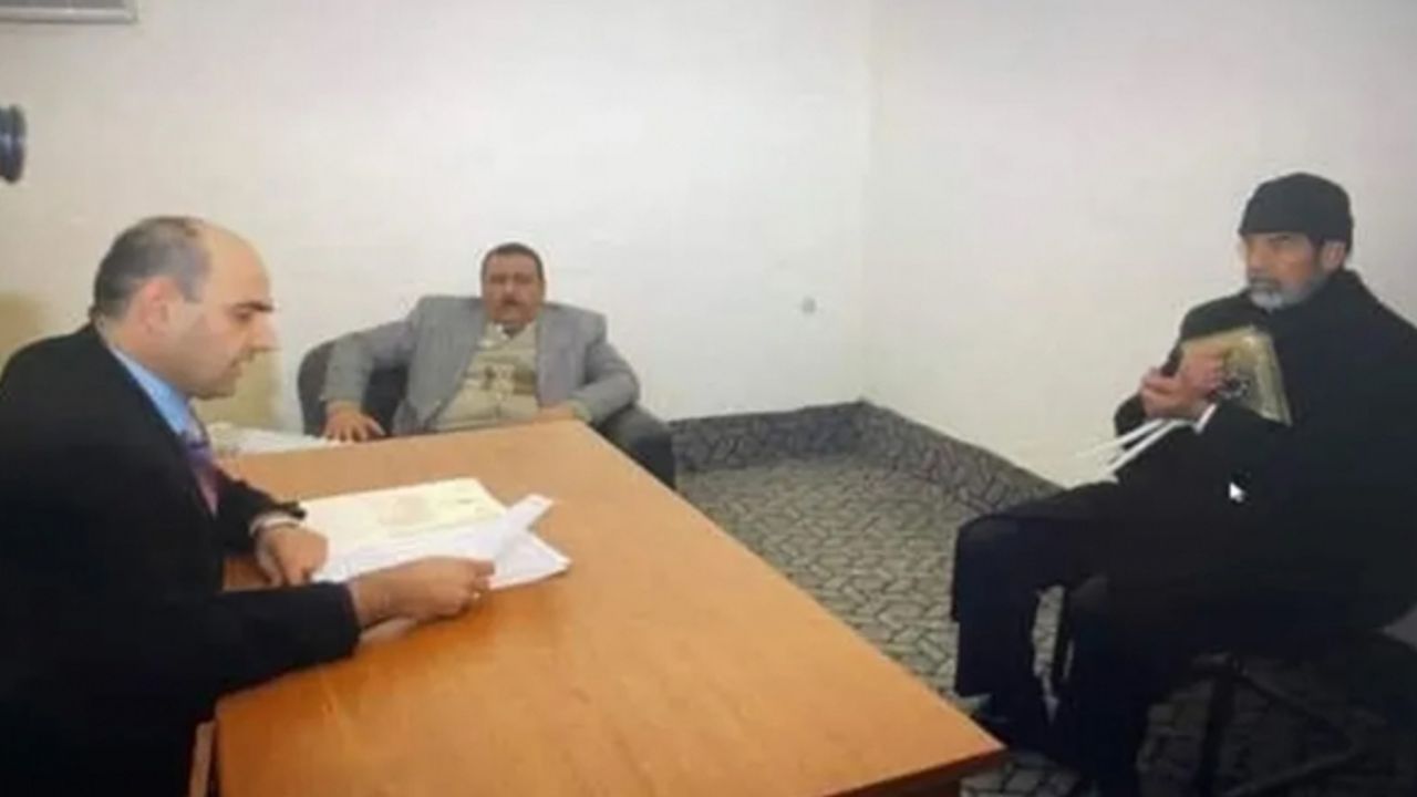 Saddam Hüseyin'in idam öncesi son fotoğrafı