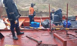 Türk bandıralı gemi Kerç Boğazı'nda karaya oturdu