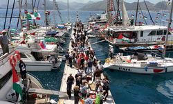 Gazze konvoyu Marmaris'ten yola çıktı