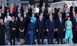 Liderler Ankara'daki resepsiyonda bir araya geldi