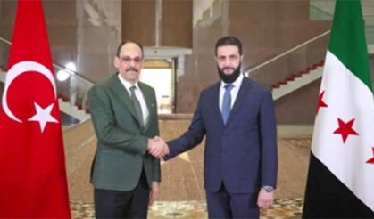 MİT Başkanı Kalın'dan Şara'ya ziyaret