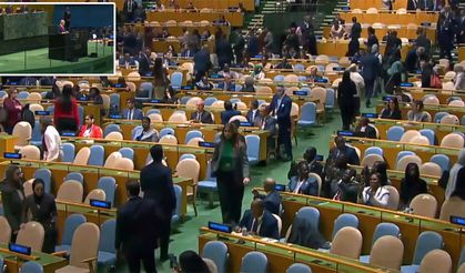 Netanyahu kürsüye çıkınca salon boşaldı