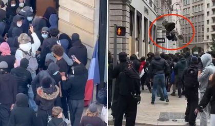 Protestolar yağmaya dönüştü: Lüks mağazaların vitrinleri kırıldı