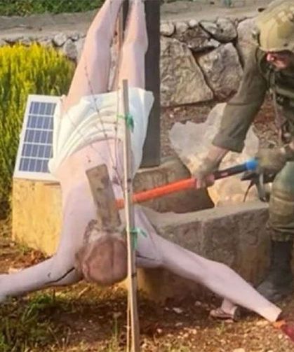 İsrail askeri Hz. İsa heykelini parçaladı, Avrupa tepkili