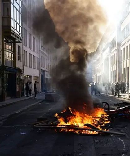 Fransa'da protestoların ardından sokağa çıkma yasağı! 4 kentte gece boyunca uygulanacak