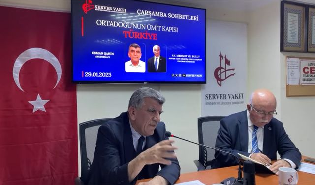 Osman Şahin: Ortadoğu’nun geleceğinde Türkiye anahtar rol oynuyor