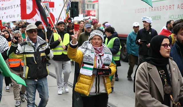 Avrupa başkentlerinde Filistin gösterileri
