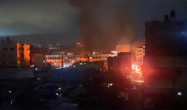 İsrail sivillerin sığındığı okula saldırdı, insanlar diri diri yandı
