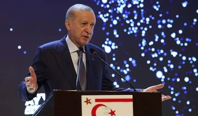 Cumhurbaşkanı Erdoğan KKTC'de konuştu