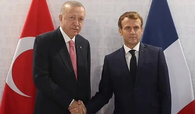 Cumhurbaşkanı Erdoğan ve Macron arasında Filistin görüşmesi