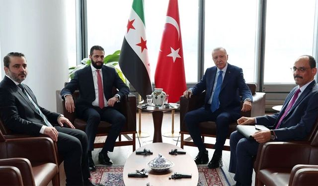 Erdoğan ile Şara New York'ta bir araya geldi