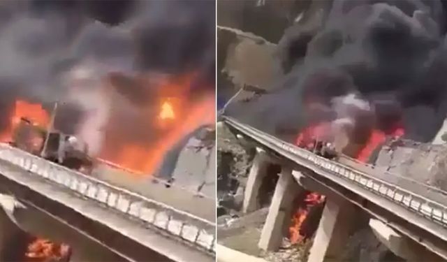 Facia: Umrecileri taşıyan otobüs yakıt kamyonuyla çarpıştı