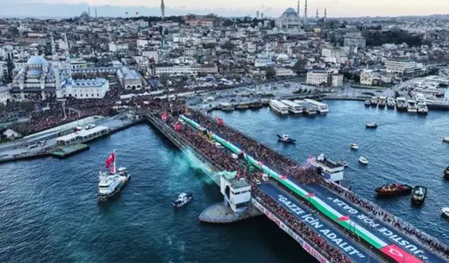 İstanbul'da yeni yılın şafağında Gazze buluşması
