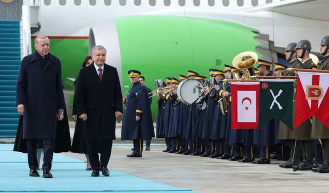 Özbek lider Mirzoyev Ankara'da