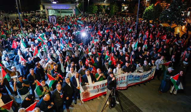 Global Sumud Filosu’na yönelik saldırı İstanbul'da protesto edildi