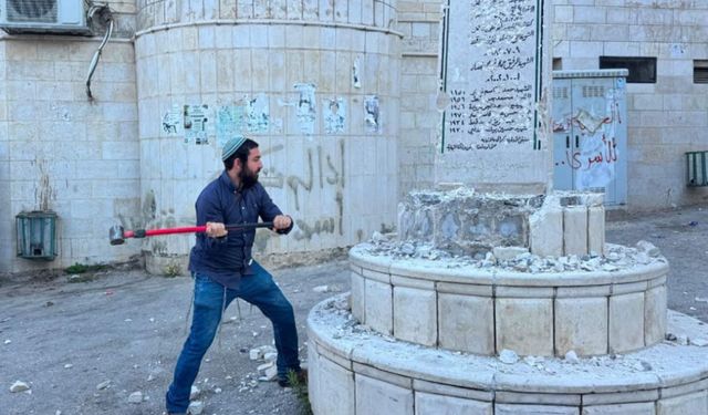 Görseldeki kişi sözde bir Yahudi milletvekili, yer işgal altındaki Batı Şeria