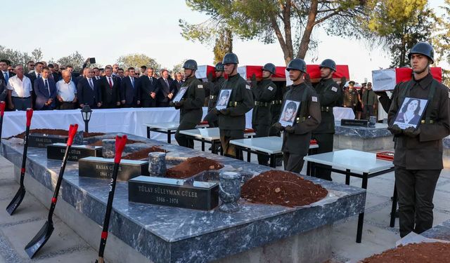 52 yıl sonra kimlikleri belirlenen Kıbrıs şehitler için cenaze töreni