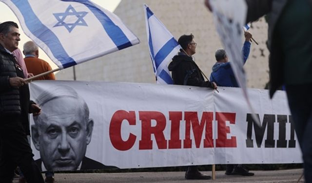 Netanyahu hükümetine bir protesto daha