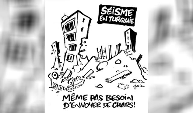 Fransız Charlie Hebdo dergisi Türkiye'deki depremle alay etti