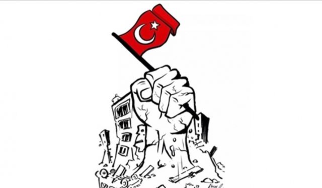 Grafik tasarımcı Abrar Sabbah, Charlie Hebdo'nun deprem karikatürünü yeniden çizdi