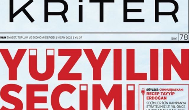 Kriter dergisinin 78. sayısı çıktı