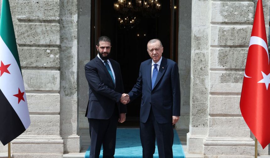 Cumhurbaşkanı Erdoğan, Ahmed Şara'yı İstanbul'da ağırladı