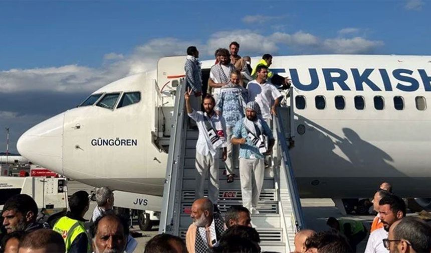 Sumud Filosu aktivistlerinin bazıları Türkiye'ye getirildi