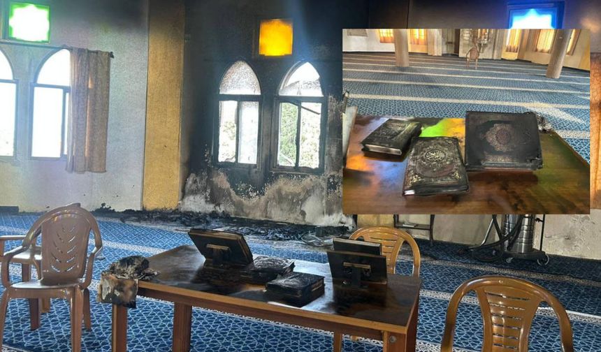 Siyonist çeteler Batı Şeria'da cami kundakladı