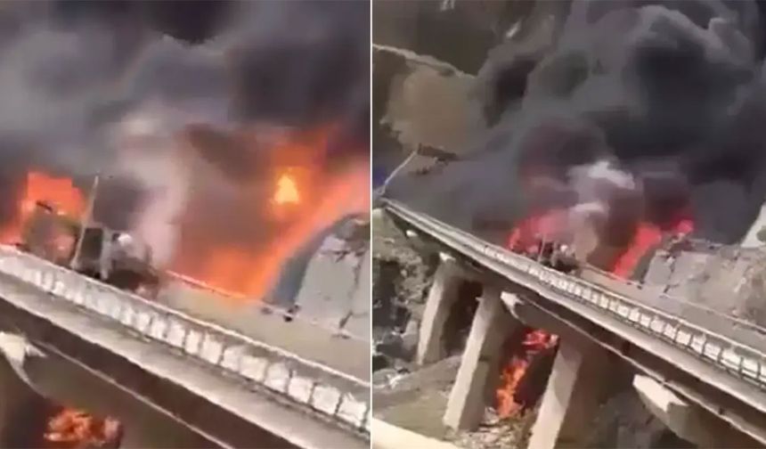 Facia: Umrecileri taşıyan otobüs yakıt kamyonuyla çarpıştı