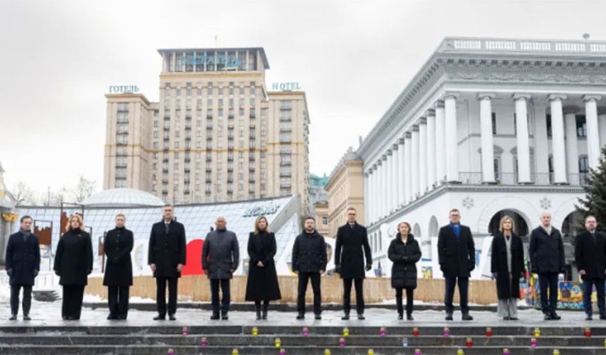 Savaşın dördüncü yılında AB'den Ukrayna'ya destek ziyareti