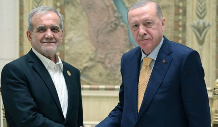 Cumhurbaşkanı Erdoğan, Pezeşkiyan ile görüştü