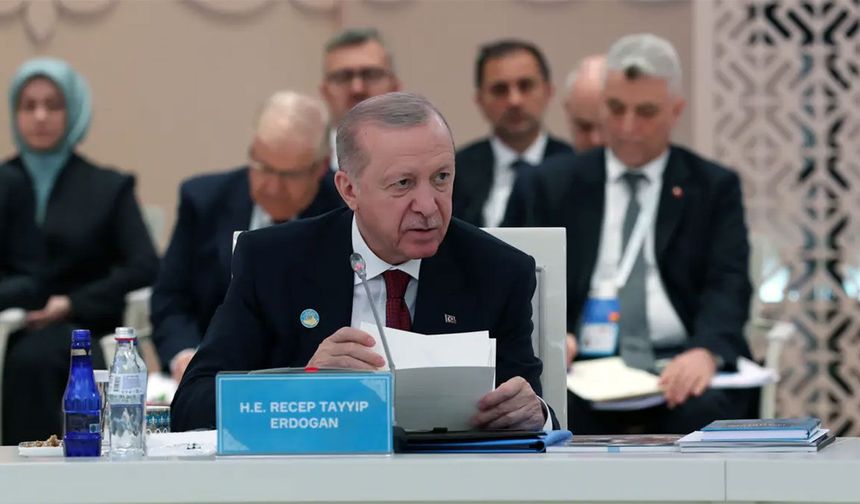 Cumhurbaşkanı Erdoğan, Türkistan'daki TDT zirvesine katıldı