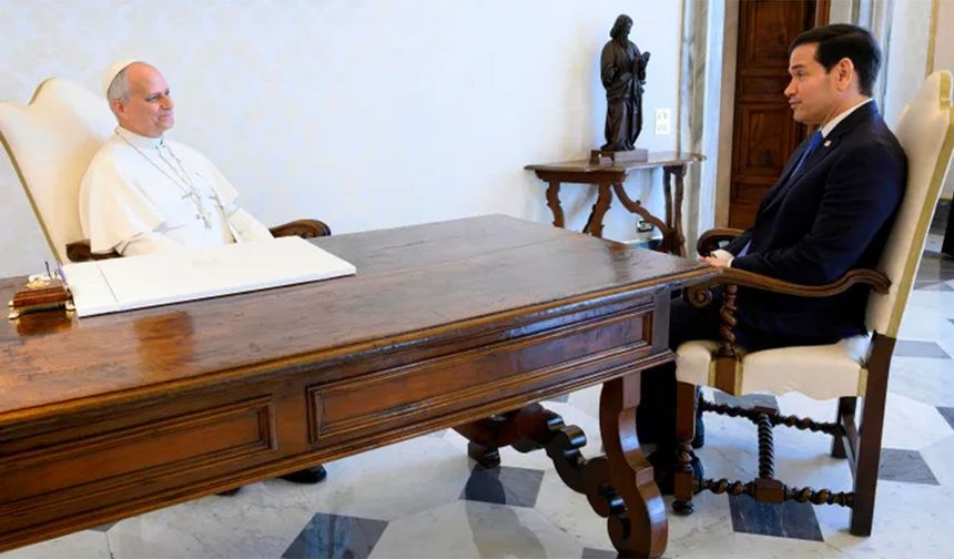 Papa, Rubio'ya sadece 30 dakika ayırdı
