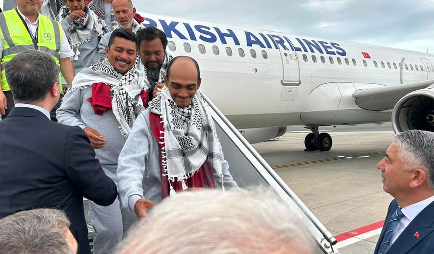 Sumud Filosu aktivistlerini taşıyan uçaklar İstanbul’a indi