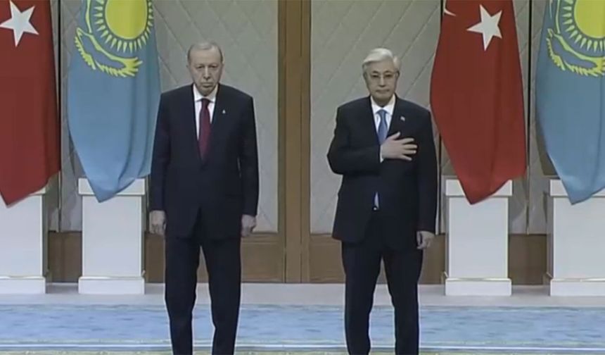 Cumhurbaşkanı Erdoğan Kazakistan'da