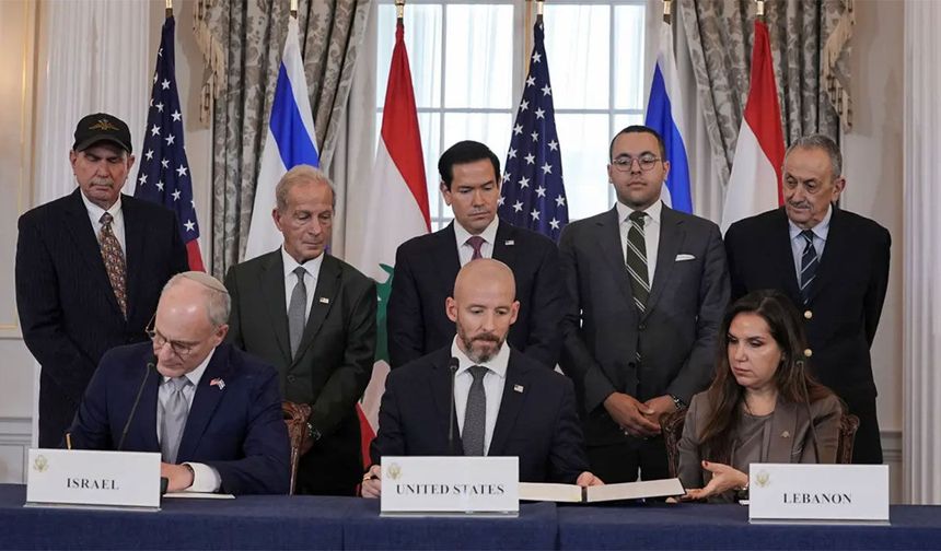 ABD, Lübnan ve İsrail çerçeve anlaşması imzalandı