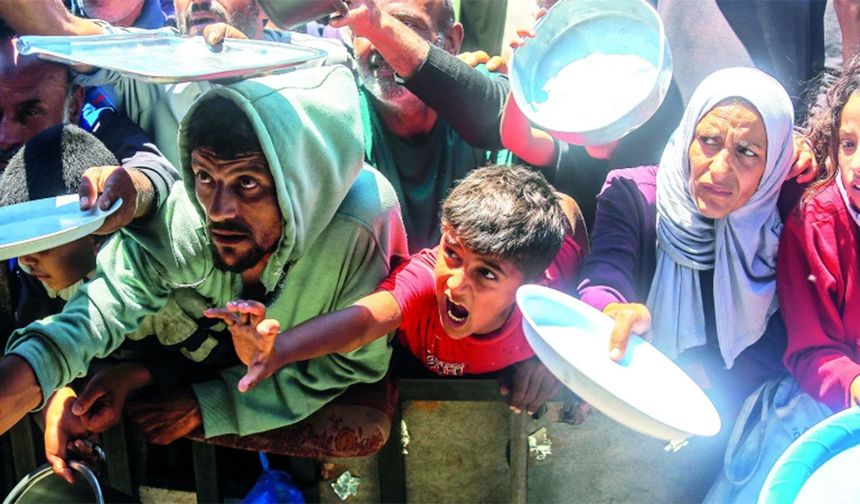 Gazze'de insanlar açlığın pençesinde unutuldu