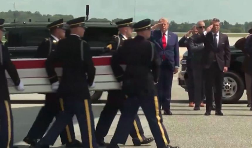 Trump cenazeleri böyle karşıladı