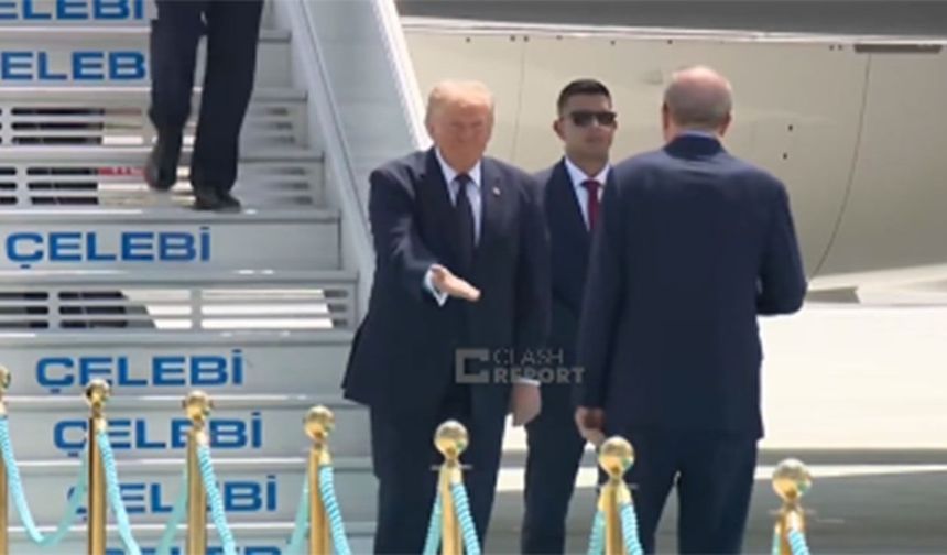 Trump Ankara'da Cumhurbaşkanı Erdoğan tarafından karşılandı