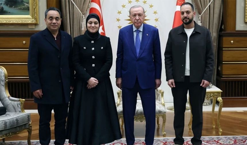 Cumhurbaşkanı Erdoğan, İsrail'in katlettiği Hind Receb'in ailesini kabul etti