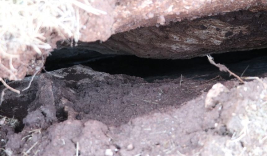 Siirt&#039;in Kurtalan ilçesinde meydana gelen 5 büyüklüğündeki depremde fay hattının geçtiği bölgede derin yarıklar oluştu.