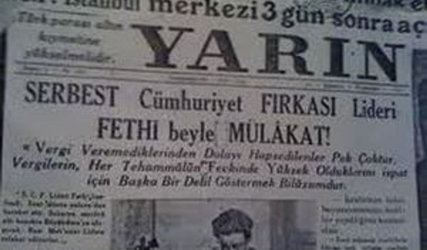 Serbest Cumhuriyet Fırkası neden kapatıldı?
