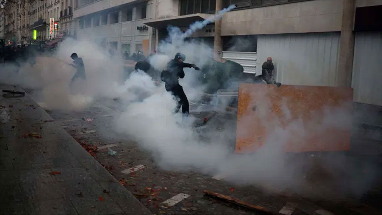 Fransa Italya Ispanya Protesto Gösterileri (2)