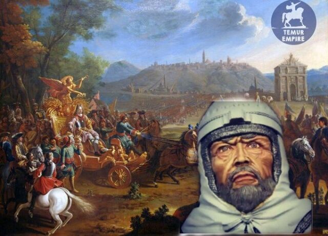 ÖLÜMÜ

Timur, 18 Şubat 1405 tarihinde Kazakistan'ın Otrar bölgesinde Çin'e sefere giderken 69 yaşında kulunç sebebiyle hayatını kaybetti. Cenazesi Semerkant'ta bulunan Gur-e Amir'de defnedildi.

Timur ölüm döşeğinde şunları söylemiştir:

''Oğullarım, milletin refahını, saadetini sağlamak için sizlere bıraktığım vasiyeti ve tüzükleri iyi okuyun, asla unutmayın ve tatbik edin. Milletin dertlerine derman bulmak vazifenizdir. Zayıfları koruyun, yoksulları zenginlerin zulmüne bırakmayın. Adalet ve iyilik etmek düsturunuz, rehberiniz olsun. Benim gibi uzun saltanat sürmek isterseniz, kılıcınızı iyice düşünerek çekiniz, bir defa çektikten sonra da onu ustalıkla kullanınız. Aranıza nifak tohumları ekilmemesi için çok dikkatli olun. Bazı nedimlerimiz ve düşmanlarınız nifak tohumları saçmaya, bundan faydalanmaya çalışacaklardır. Fakat vasiyetimde size idare şeklini, ana ilkelerini gösterdim. Bunlara sadık kalırsanız taç başınızdan düşmez. Ölüm döşeğimde söylenen babanızın bu sözlerini unutmayın. Benden sonra hakan Pir Muhammed Cihangir olacaktır. Ona. bana itaat eder gibi itaat edeceksiniz. Kumandanlarım, şimdi itaat yemini ediniz''